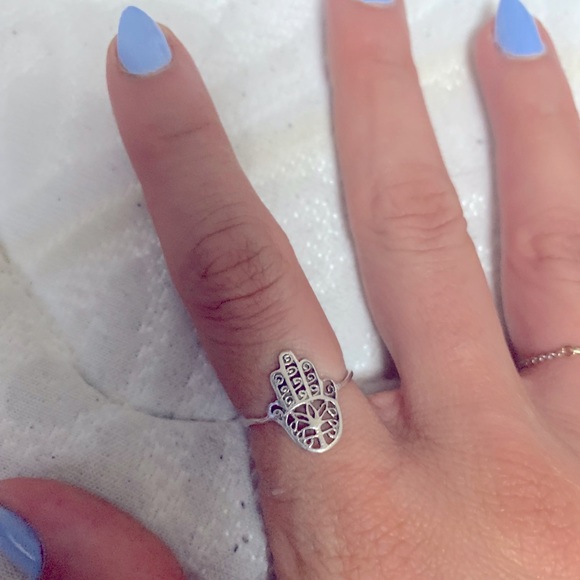Hamsa hand Ring - Picture 2 of 3